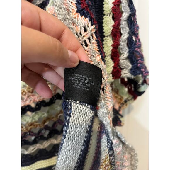 Anthropologie Kearny Crocheted Cardigan by Moth Boho Womens Sweater Size XS - Picture 6 of 10